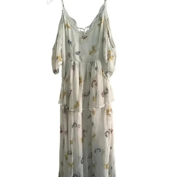 Free People Ivory Magnolia Maxi Dress Women's B706 - Picture 3 of 6